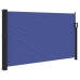 Toldo lateral retráctil azul 120x500 cm