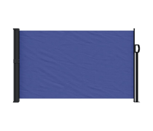 Toldo lateral retráctil azul 120x500 cm