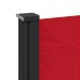 Toldo lateral retráctil rojo 120x500 cm