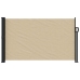 Toldo lateral retráctil beige 120x500 cm