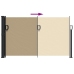 Toldo lateral retráctil beige 120x500 cm