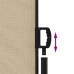 Toldo lateral retráctil beige 120x500 cm
