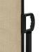 Toldo lateral retráctil beige 120x500 cm