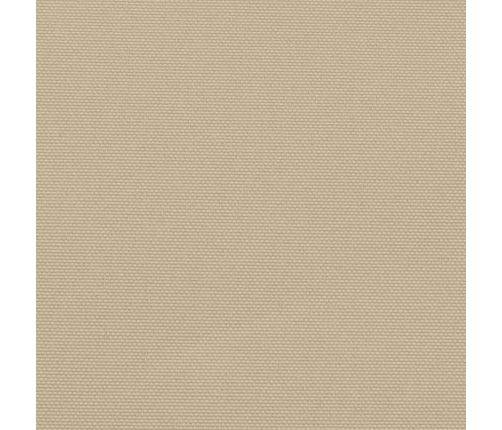 Toldo lateral retráctil beige 120x500 cm