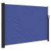 Toldo lateral retráctil azul 140x500 cm