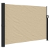 Toldo lateral retráctil beige 140x500 cm