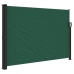 Toldo lateral retráctil verde oscuro 140x500 cm