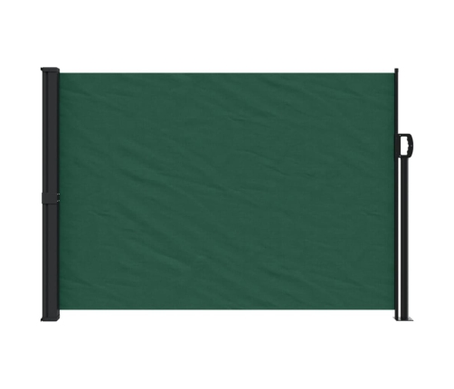Toldo lateral retráctil verde oscuro 140x500 cm