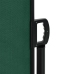 Toldo lateral retráctil verde oscuro 140x500 cm