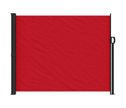 Toldo lateral retráctil rojo 160x500 cm