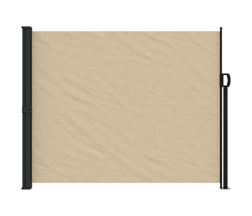 Toldo lateral retráctil beige 160x500 cm