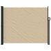 Toldo lateral retráctil beige 160x500 cm