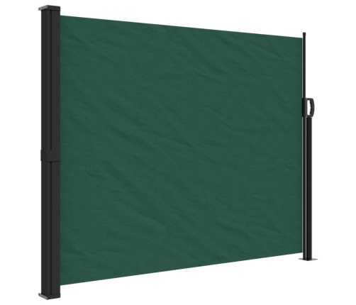 Toldo lateral retráctil verde oscuro 160x500 cm