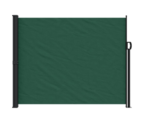 Toldo lateral retráctil verde oscuro 160x500 cm