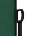 Toldo lateral retráctil verde oscuro 160x500 cm