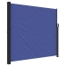 Toldo lateral retráctil azul 180x500 cm