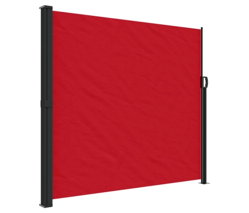 Toldo lateral retráctil rojo 180x500 cm