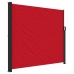 Toldo lateral retráctil rojo 180x500 cm