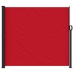 Toldo lateral retráctil rojo 180x500 cm