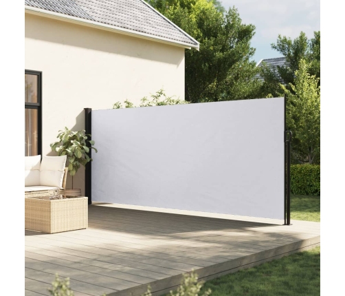 Toldo lateral retráctil blanco 180x500 cm