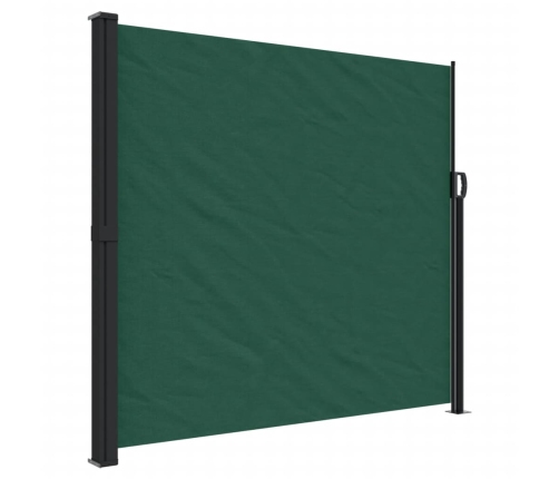 Toldo lateral retráctil verde oscuro 180x500 cm