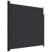 Toldo lateral retráctil negro 200x500 cm