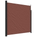 Toldo lateral retráctil marrón 200x500 cm