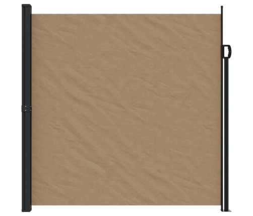 Toldo lateral retráctil gris taupe 200x500 cm