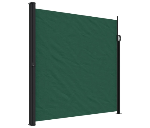 Toldo lateral retráctil verde oscuro 200x500 cm