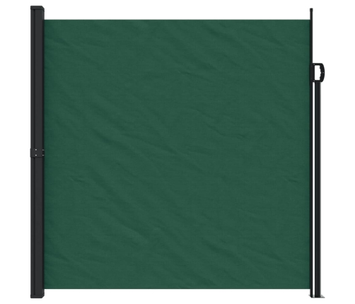 Toldo lateral retráctil verde oscuro 200x500 cm