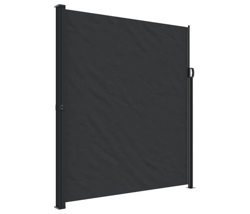 Toldo lateral retráctil negro 220x500 cm