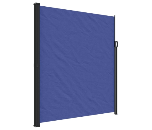 Toldo lateral retráctil azul 220x500 cm