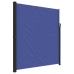 Toldo lateral retráctil azul 220x500 cm