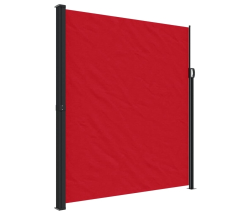 Toldo lateral retráctil rojo 220x500 cm