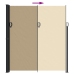Toldo lateral retráctil beige 220x500 cm