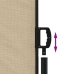 Toldo lateral retráctil beige 220x500 cm