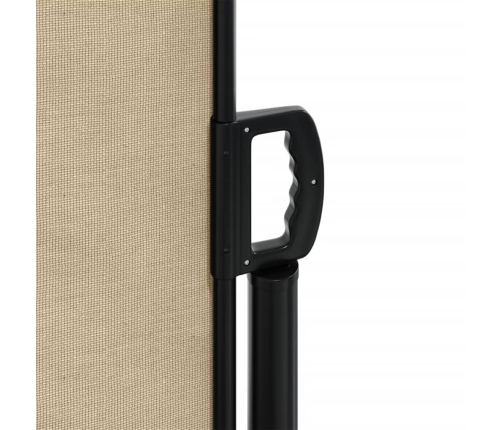 Toldo lateral retráctil beige 220x500 cm