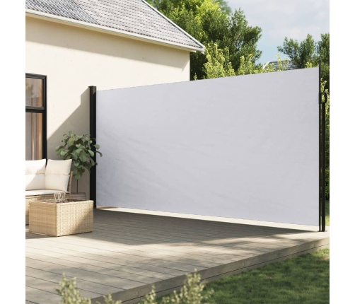 Toldo lateral retráctil blanco 220x500 cm