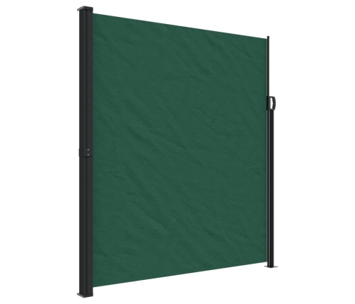 Toldo lateral retráctil verde oscuro 220x500 cm