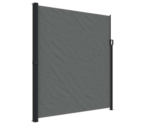 Toldo lateral retráctil gris antracita 220x500 cm