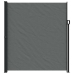 Toldo lateral retráctil gris antracita 220x500 cm