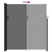 Toldo lateral retráctil gris antracita 220x500 cm