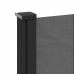 Toldo lateral retráctil gris antracita 220x500 cm