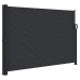 Toldo lateral retráctil negro 140x600 cm