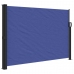 Toldo lateral retráctil azul 140x600 cm