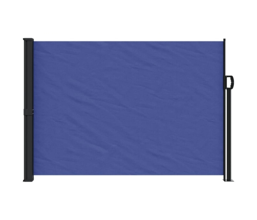 Toldo lateral retráctil azul 140x600 cm