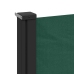 Toldo lateral retráctil verde oscuro 140x600 cm