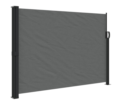 Toldo lateral retráctil gris antracita 140x600 cm