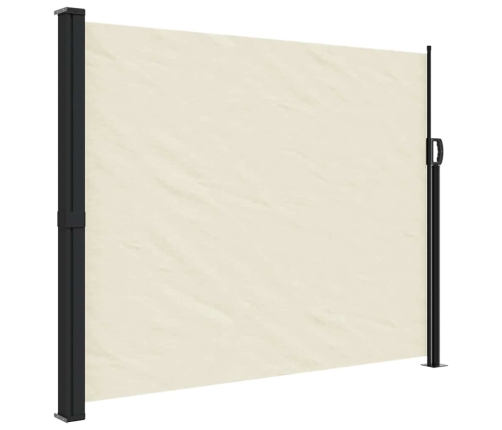 Toldo lateral retráctil crema 160x600 cm