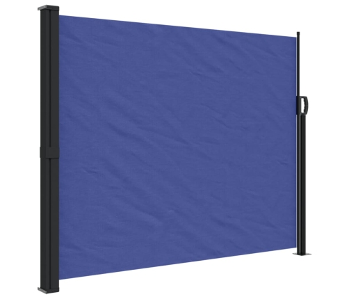 Toldo lateral retráctil azul 160x600 cm